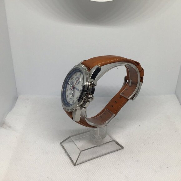 Fossil Men's Sport Watch 100M Silver Dial Stainless Steel Bracelet Dive Bezel - Picture 3 of 16